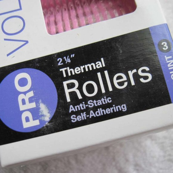 3 Hot Tools 2 1/4" Anti Static Self Adhering Thermal Rollers Hair Curlers Jumbo - Picture 3 of 9